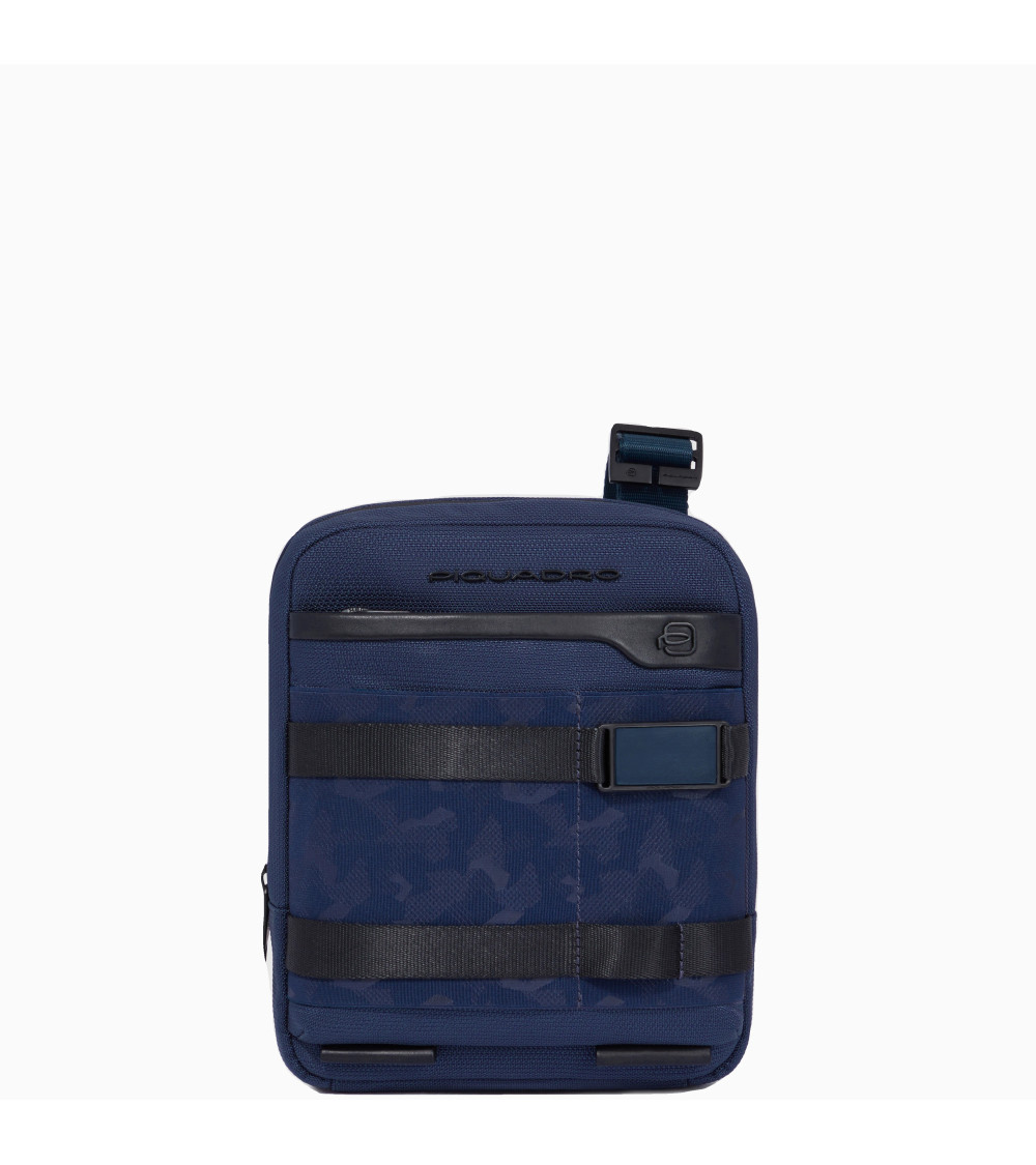 Piquadro iPad Mini Bag Leather/Fabric | Shop Now